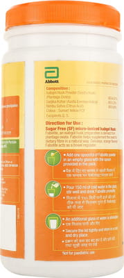 Fabolite Orange Flavour Sugar Free Bottle Of 300gm Oral Powder