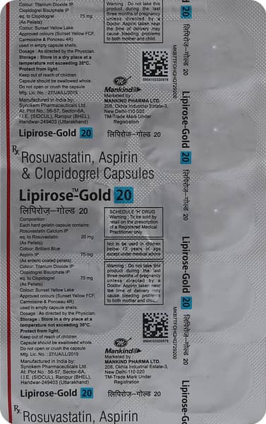 Lipirose Gold 20 Strip Of 10 Capsules