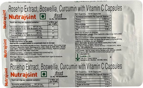 Nutrajoint Strip Of 10 Capsules