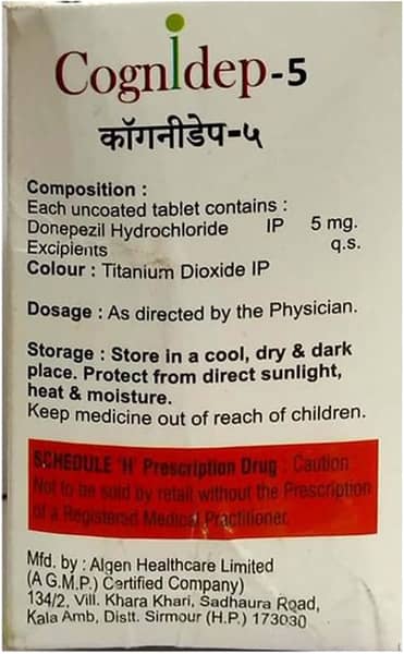 Cognidep 5Mg Strip Of 10 Tablets