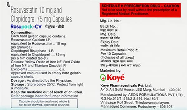 Rosupack Cv Strip Of 10 Capsules