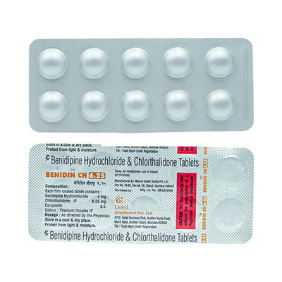 Benidin Ch 4/6.25mg Strip Of 10 Tablets