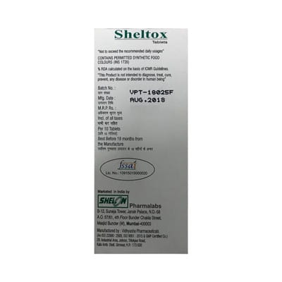 Sheltox Strip Of 10 Tablets