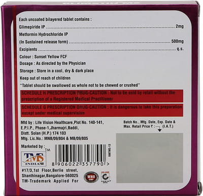 Glimstin M 2 Strip Of 15 Tablets