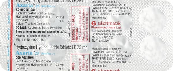 Axaria 25mg Strip Of 10 Tablets