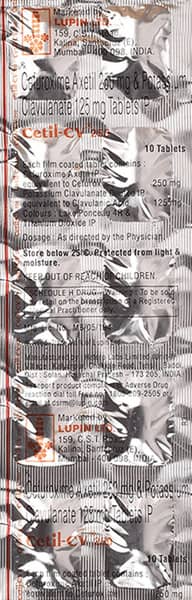 Cetil Cv 250Mg Strip Of 10 Tablets