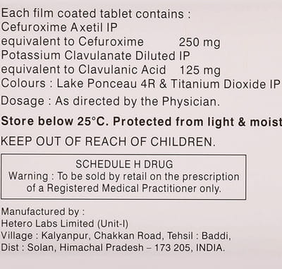 Cetil Cv 250mg Strip Of 10 Tablets