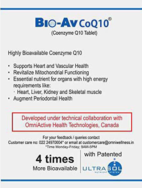 Bio Av Coq 10Mg Bottle Of 30 Tablets