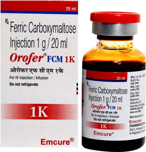 Orofer Fcm 1k Vial Of 20ml Injection