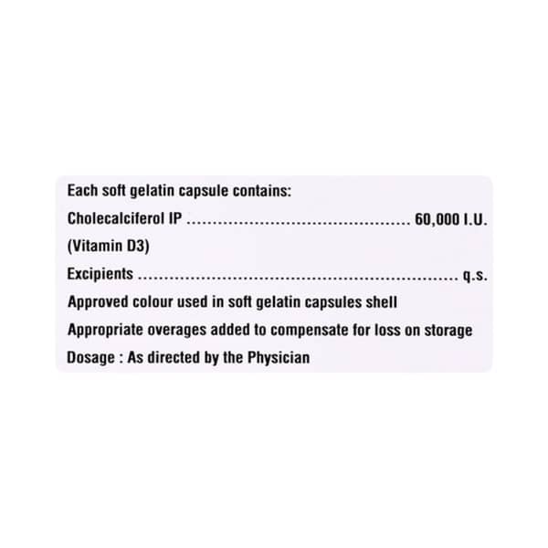 Cel D3 60K Softgel Strip Of 4 Capsules