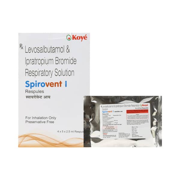 Spirovent I 2.5Ml Packet Of 5 Respules
