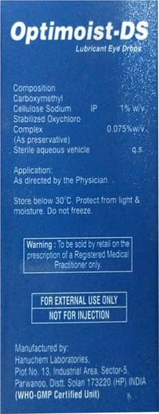 Optimoist Ds 1% Bottle Of 10Ml Eye Drops