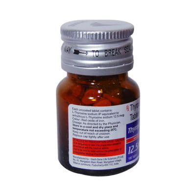Thyrorich 12.5mcg Bottle Of 100 Tablets