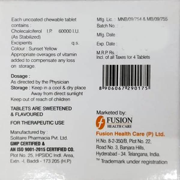 Secost Chewable Tablet | Orange Flavour Sugar Free