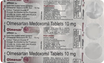 Olmesar 10mg Strip Of 15 Tablets