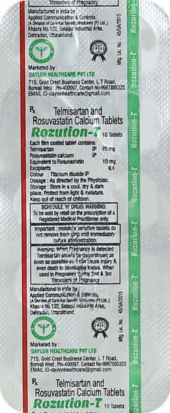 Rozution T Strip Of 10 Tablets