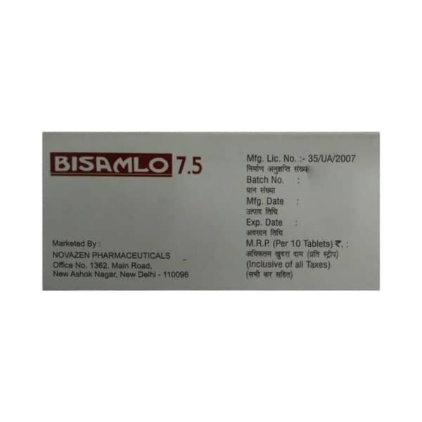 Bisamlo 7.5mg Strip Of 10 Tablets