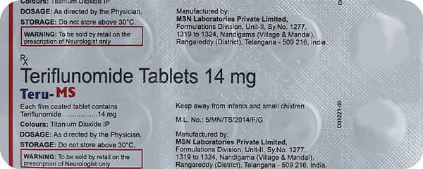 Teru Ms 14mg Strip Of 10 Tablets