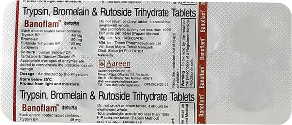 Banoflam Strip Of 10 Tablets