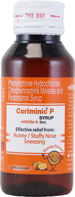 Coriminic P Orange Flavour Bottle Of 60ml Syrup