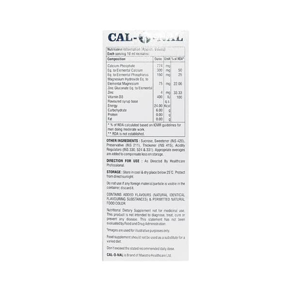 Cal O Nal Mango Flavour Bottle Of 200Ml Syrup