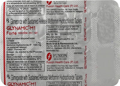 Glynamic M 1mg Forte Strip Of 10 Tablets