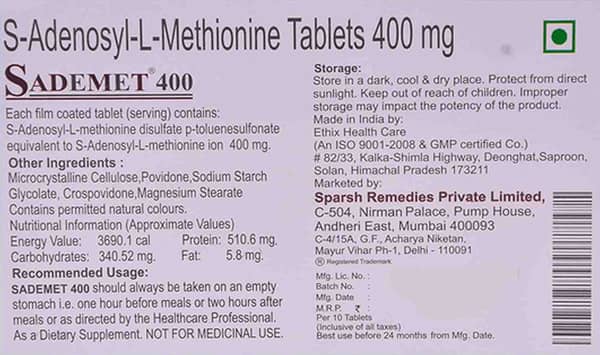 Sademet 400 Tablet