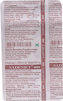 Sademet 400mg Strip Of 10 Tablets