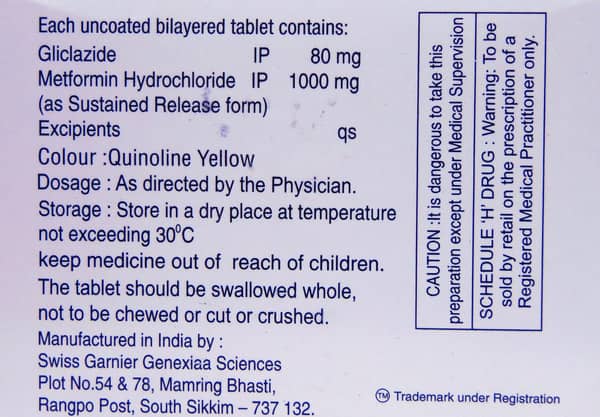 Prizide M 80mg Forte Strip Of 10 Tablets