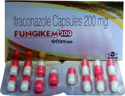 Fungikem 200mg Strip Of 7 Capsules