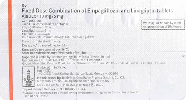 Ajaduo 10mg/5mg Tablet