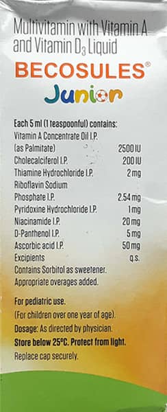 Becosules Junior Orange Liquid 200ml