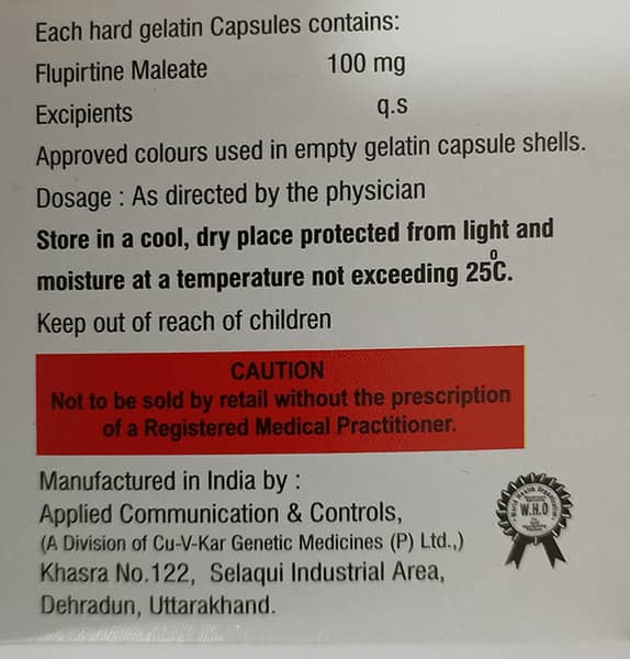 Safertine 100Mg Strip Of 10 Capsules