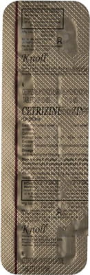 Cetrizine 10mg (Knoll) Strip Of 10 Tablets