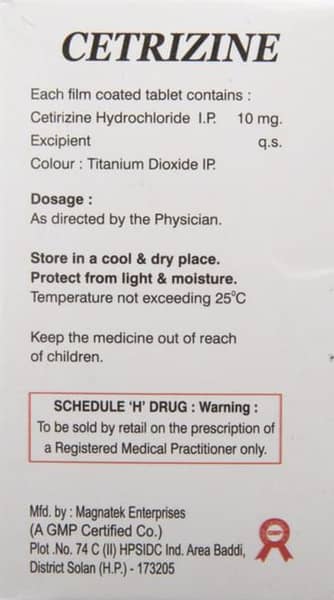 Cetrizine Tablet
