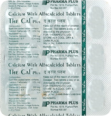 The Cal Plus Strip Of 15 Tablets