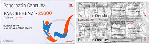 Pancrehenz 25000 Strip Of 10 Capsules