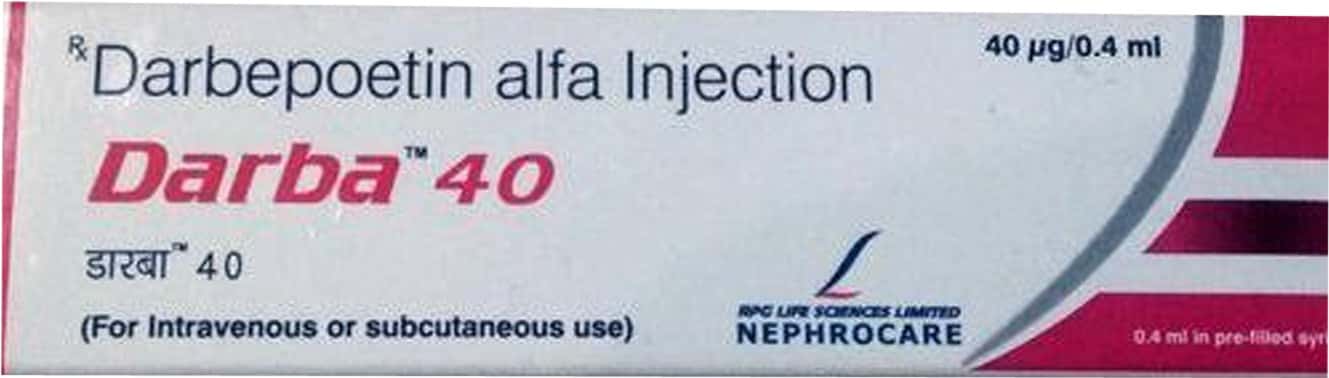 Darba 40 MCG/0.4ML Injection (0.4): Uses, Side Effects, Price & Dosage ...