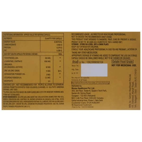 Ubiqon Lc Strip Of 10 Capsules