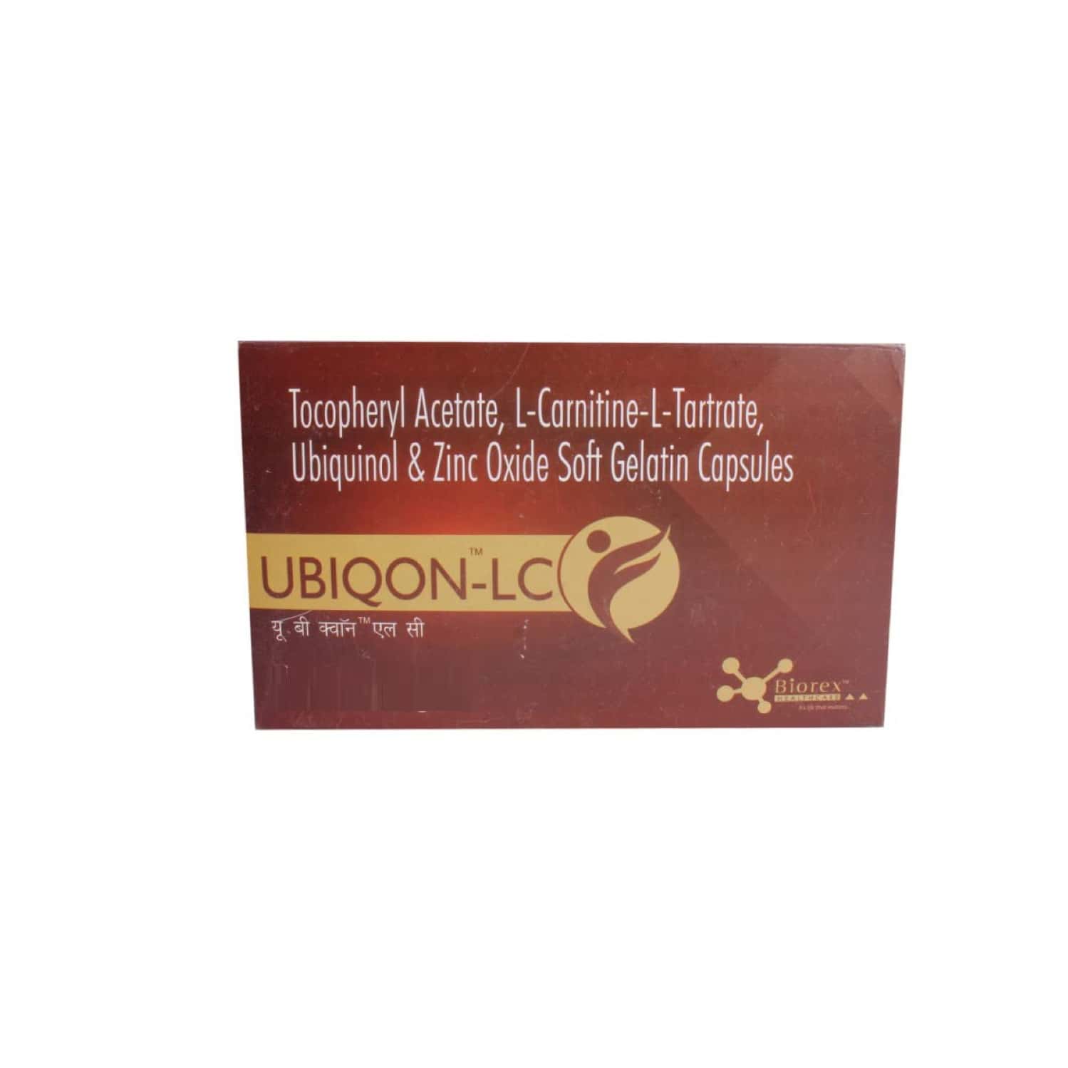 ubiquinol acetate l-carnitine l-tartrate astaxanthin lycopene with zinc tablets Androwin Capsule  ,  , , in Hindi Buy Ubiqon Lc Strip Of