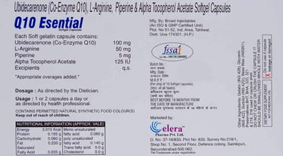 Q10 Esential Strip Of 10 Capsules