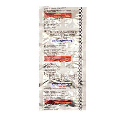 Moxclav Bd 228.5mg Distab Strip Of 10 Tablets