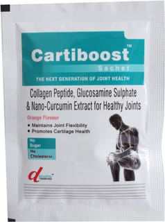 Cartiboost Orange Flavour Sugar Free Sachet Of 14Gm Oral Powder