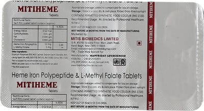 Mitiheme Strip Of 10 Tablets