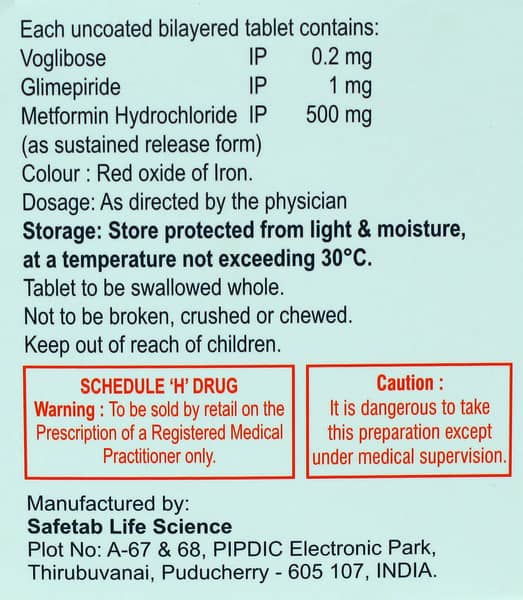 Vogloyd 3d 1.2mg Strip Of 15 Tablets