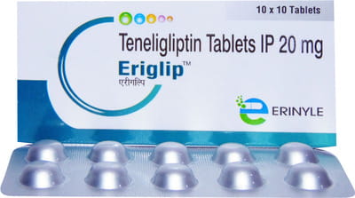 Eriglip 20mg Strip Of 10 Tablets