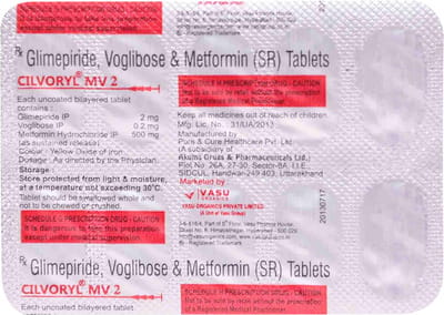 Cilvoryl Mv 2mg Strip Of 10 Tablets