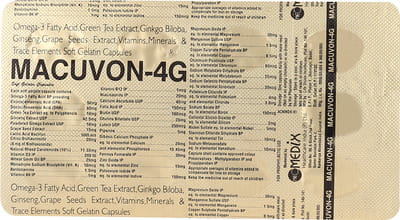 Macuvon 4g Strip Of 10 Capsules