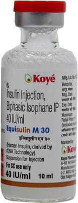 Equisulin M 30 40iu Vial Of 10ml Suspension For Injection