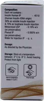 Equisulin M 30 40iu Vial Of 10ml Suspension For Injection